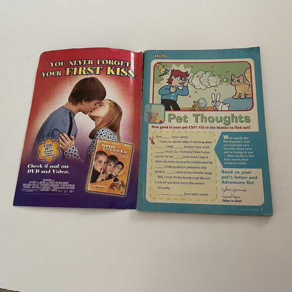 Disney Adventures Magazine March 2003 Comics Video Games Yugi Pokemon Zelda FLAW - Picture 3 of 13